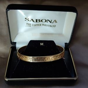 Vintage Sabona Copper Bracelet - 24K Gold Plated